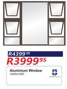 Aluminium Window-2400 x 1800