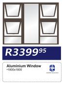 Aluminium Window-1800 X 1800 