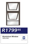 Aluminium Window-900 x 1800