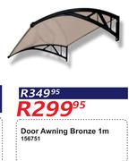 Door Awning Bronze 1m 156751