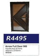 Arrow Full Door 900 161510-900mm X 2100mm