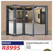 3 Panel Folding Door 157836- 2.4m