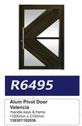 Alum Pivot Door Valencia 138307/162036