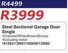 Steel Sectional Garage Door Single 161593/139891/160659/139892