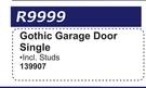 Gothic Garage Door Single 139907