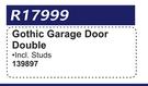 Gothic Garage Door Double 139897