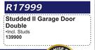Studded II Garage Door Double 139900