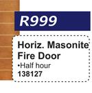 Horizontal Masonite Fire Door 138127