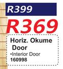 Horiz. Okume Door 160998