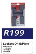 Lockset On B/Plate M8D20 106866