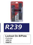 Lockset On B/Plate M8E30 106870