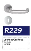 Lockset On Rose 107514