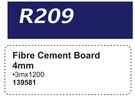 Fibre Cement Board 4mm 139581