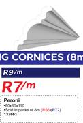 Peroni Ceiling Cornice 80x80x110-Per M