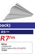 Alina Ceiling Cornice 100x95x140-Per M