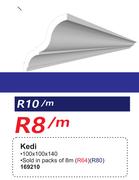 Kedi Ceiling Cornice 100 x 100 x 40-Per m