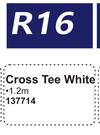 Cross Tee White 1.2m 137714