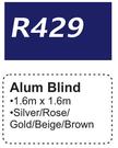Alum Blind 1.6m x 1.6m