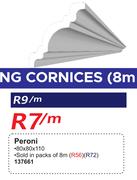 Ceiling Cornics Peroni (8m) Pack 137661-80 x 80 x 110 Per m