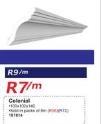 Ceiling Cornics Colonial (8m) Pack 107814-100 x 100 x 140 Per m