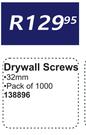 Drywall Screws 138896
