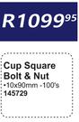Cup Square Bolt & Nut 145729