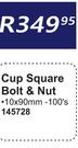Cup Square Bolt & Nut 145728