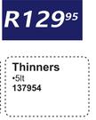 Thinners 137954-5lt
