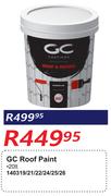 GC Roof Paint 140319/21/22/24/25/26-20Lt