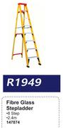 Fibre Glass Step Ladder 8 Step 2.4m 147874