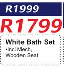 White Bath Set 