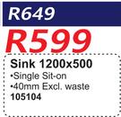 Sink 1200 x 500 105104