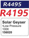 Hi-Tech Solar Geyser 156020