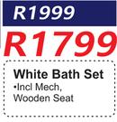 White Bath Set