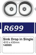 Sink Drop In Single 149995