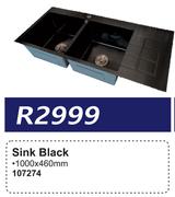 Sink Black 107274-1000 x 460mm