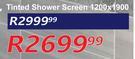 Tinted Shower Screen 1200 x 1900