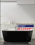 203 Freestanding Black Bath