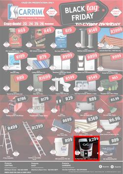 K Carrim Builders Mecca Tile Mecca : Black Friday (23 Nov - 26 Nov 2018), page 1