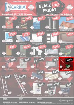 K Carrim Builders Mecca Tile Mecca : Black Friday (23 Nov - 26 Nov 2018), page 1