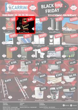 K Carrim Builders Mecca Tile Mecca : Black Friday (23 Nov - 26 Nov 2018), page 1