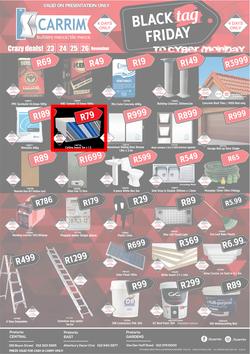 K Carrim Builders Mecca Tile Mecca : Black Friday (23 Nov - 26 Nov 2018), page 1