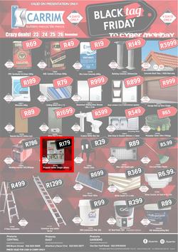 K Carrim Builders Mecca Tile Mecca : Black Friday (23 Nov - 26 Nov 2018), page 1