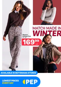 PEP Botswana : Match Made In Winter (24 April - 26 May 2026)