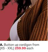 Button Up Cardigan From XS-XXL-Each