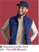 Sleeveless Puffer From (XS-XXL)-Each