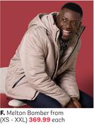 Melton Bomber From (XS-XXL)-Each