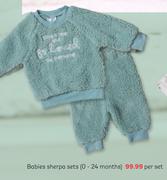 Babies Sherpa Sets 0-24 Months-Per Set