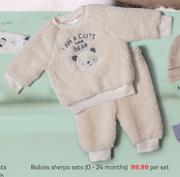 Babies Sherpa Sets 0-24 Months-Per Set