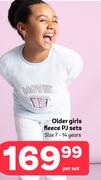 Older Girls Fleece PJ Sets (Size 7-14 Years)-Per Set